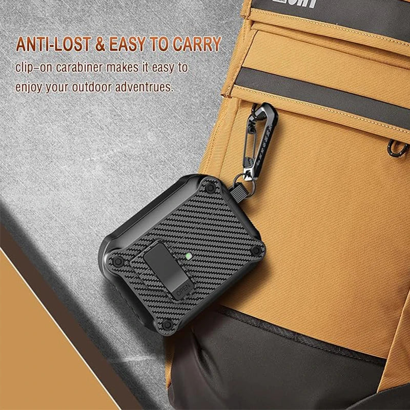 Airpods Pro (2Nd/1St Gen, 2023/2022/2019) Case with Auto Secure Lock, Compatible with Airpods Pro 2 (Usb-C/Lightning Cable)