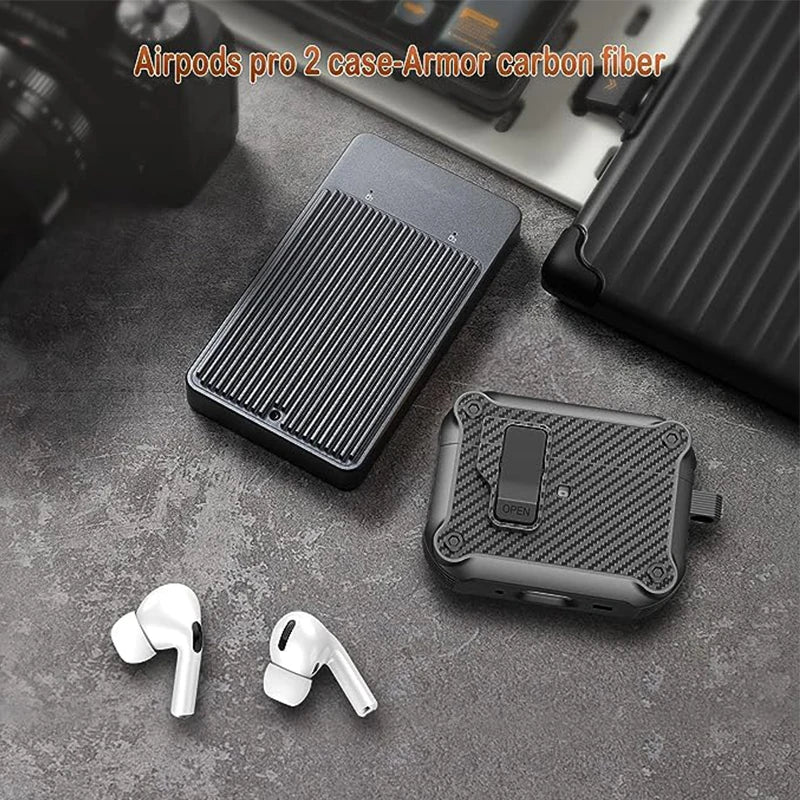 Airpods Pro (2Nd/1St Gen, 2023/2022/2019) Case with Auto Secure Lock, Compatible with Airpods Pro 2 (Usb-C/Lightning Cable)